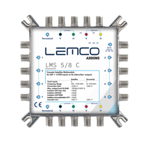 Multiswitch Lemco LMS-58 C (5×5×8) z obudową ZAMAK, widok produktu