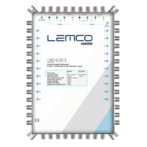 Multiswitch LMS-920 S (9x20) w metalowej obudowie ZAMAK, widok urządzenia