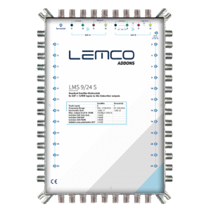 Multiswitch LMS-924 S Lemco widok urządzenia z przodu, obudowa ZAMAK