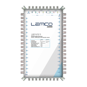 Multiswitch Lemco LMS-932 S, widok urządzenia 9x32 w obudowie ZAMAK