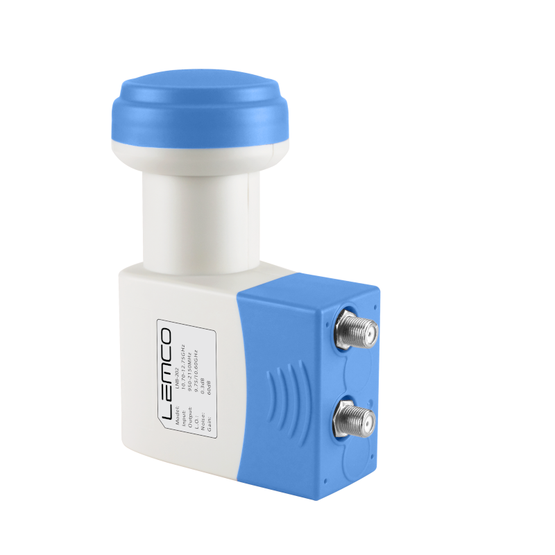 LNB-202 dual KU-band – kompaktowy konwerter satelitarny z filtrem UV, widok produktu
