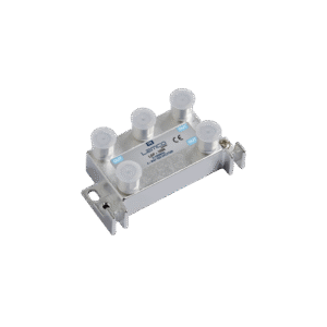 Rozgałęźnik TV LSP-1004 4-drożny w metalowej obudowie z złączami F