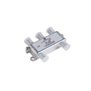Lemco LSP-204 – 4‑wyjściowy rozgałęźnik satelitarny w metalowej obudowie