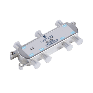 Lemco LSP-206 – 6-portowy rozgałęźnik satelitarny w metalowej obudowie