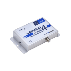 Modulator HDMOD-4 – metalowa obudowa z wejściem HDMI i wyjściem RF DVB‑T