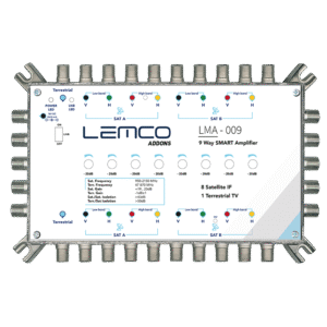 Wzmacniacz LMA-009 do multiswitchy 9-wejściowych, obudowa ZAMAK