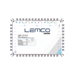 Multiswitch LEMCO LMS-1316 S 13×16 z metalową obudową ZAMAK
