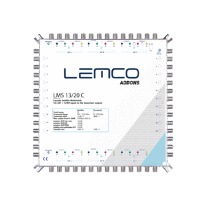 Multiswitch LMS-1320 C widok przedni, obudowa ZAMAK, model 13×20 (bez zasilacza)