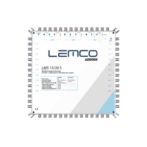 Multiswitch Lemco LMS-1320 S w obudowie ZAMAK, model 13×20, widok frontu z złączami F