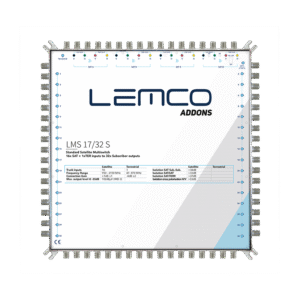 Multiswitch Lemco LMS-1732 S widok urządzenia 17×32 w obudowie ZAMAK