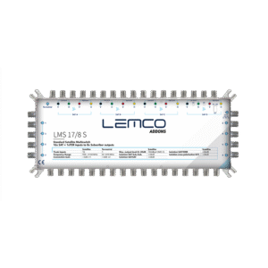 Multiswitch LMS-178 S — widok jednostki 17×8 w obudowie ZAMAK z złączami F